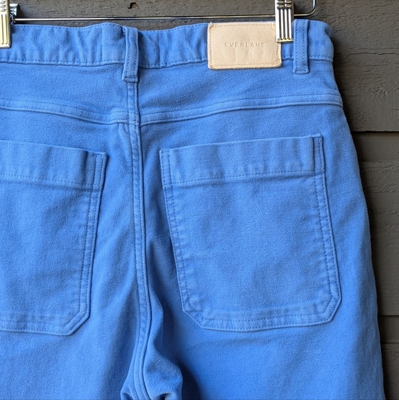 Everlane High Rise Brushed Organic Cotton Straight Leg Pants - Picture 4 of 9